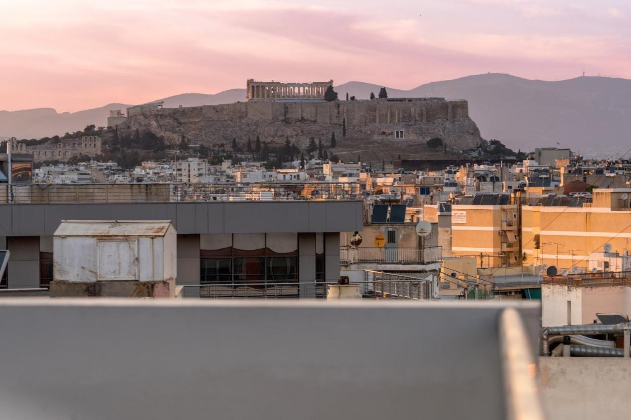 Apartamento Sunny Penthouse W/ Acropolis View Next To Metro Atenas Exterior foto