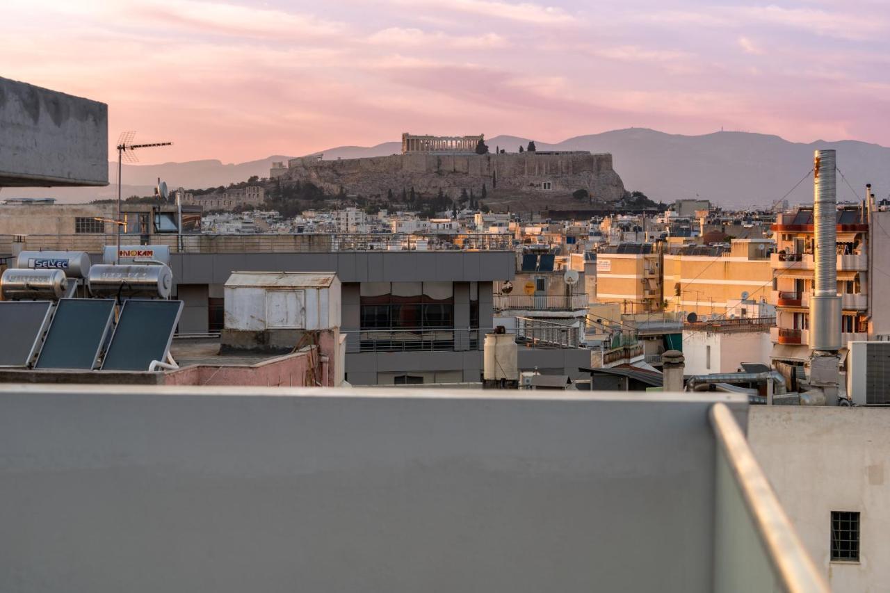 Apartamento Sunny Penthouse W/ Acropolis View Next To Metro Atenas Exterior foto